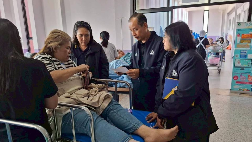 สำนักงานประกันสังคม ลงพื้นที่เยียวยากรณีผู้ประกันตนที่เสียชีวิตจากการทำงาน  เหตุเครนก่อสร้างรถไฟความเร็วสูงถล่ม อ.สีคิ้ว จ.นครราชสีมา